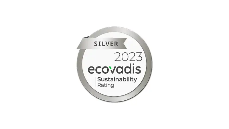 EcoVadis Sustainability Rating Silver 2023 EcoVadis Sustainability Rating Silver 2023