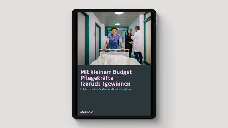 Vorschaubild JobRad-Whitepaper zu Fachkräftegewinnung für Pflegebetriebe