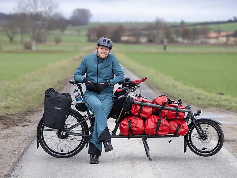 Fahrradheld Gunnar Fehlau und sein Lastenrad Fahrradheld Gunnar Fehlau und sein Lastenrad