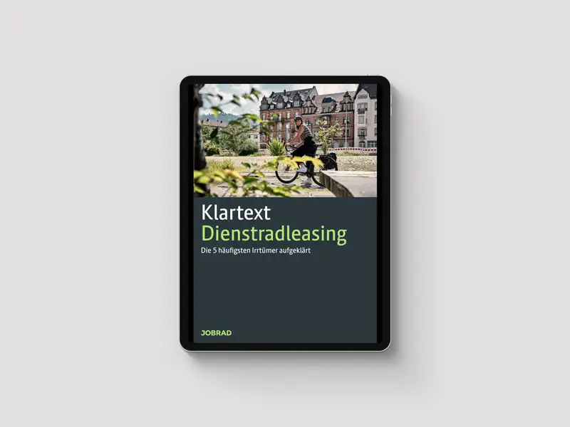 Vorschaubild JobRad-Whitepaper Klartext Dienstradleasing