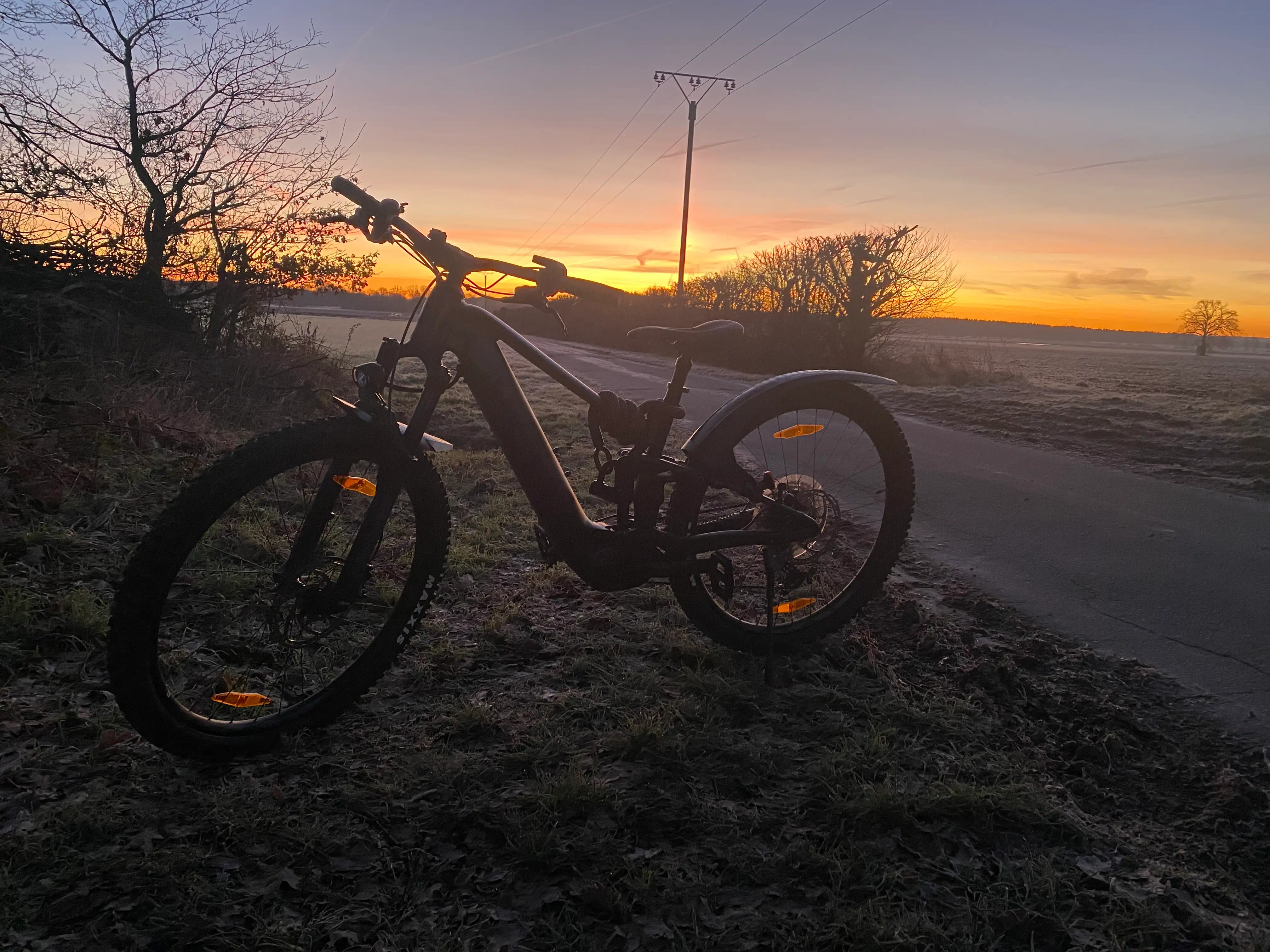 Novembermorgen mit dem Fahrrad Novembermorgen mit dem Fahrrad